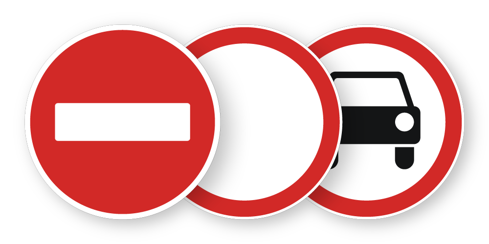 Маски-запрещающие знаки